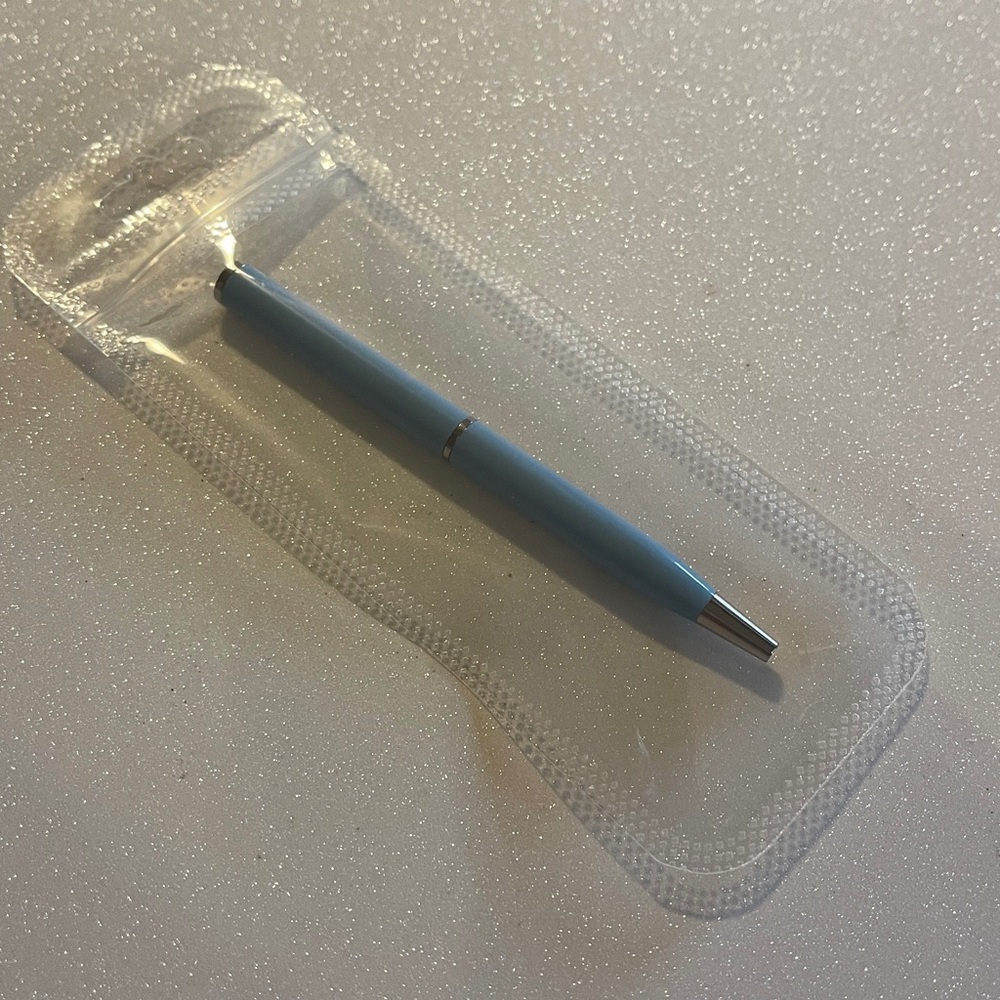 Coach Light Blue Ballpoint Pen with Silver Accents - Picture 4 of 4